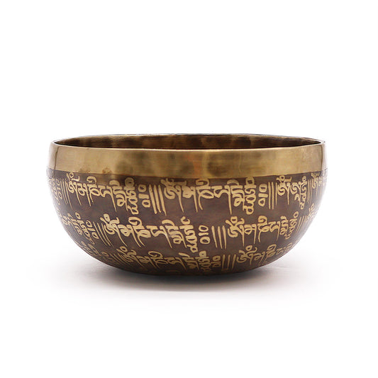 Klangschale graviert – Mantra – 16 cm