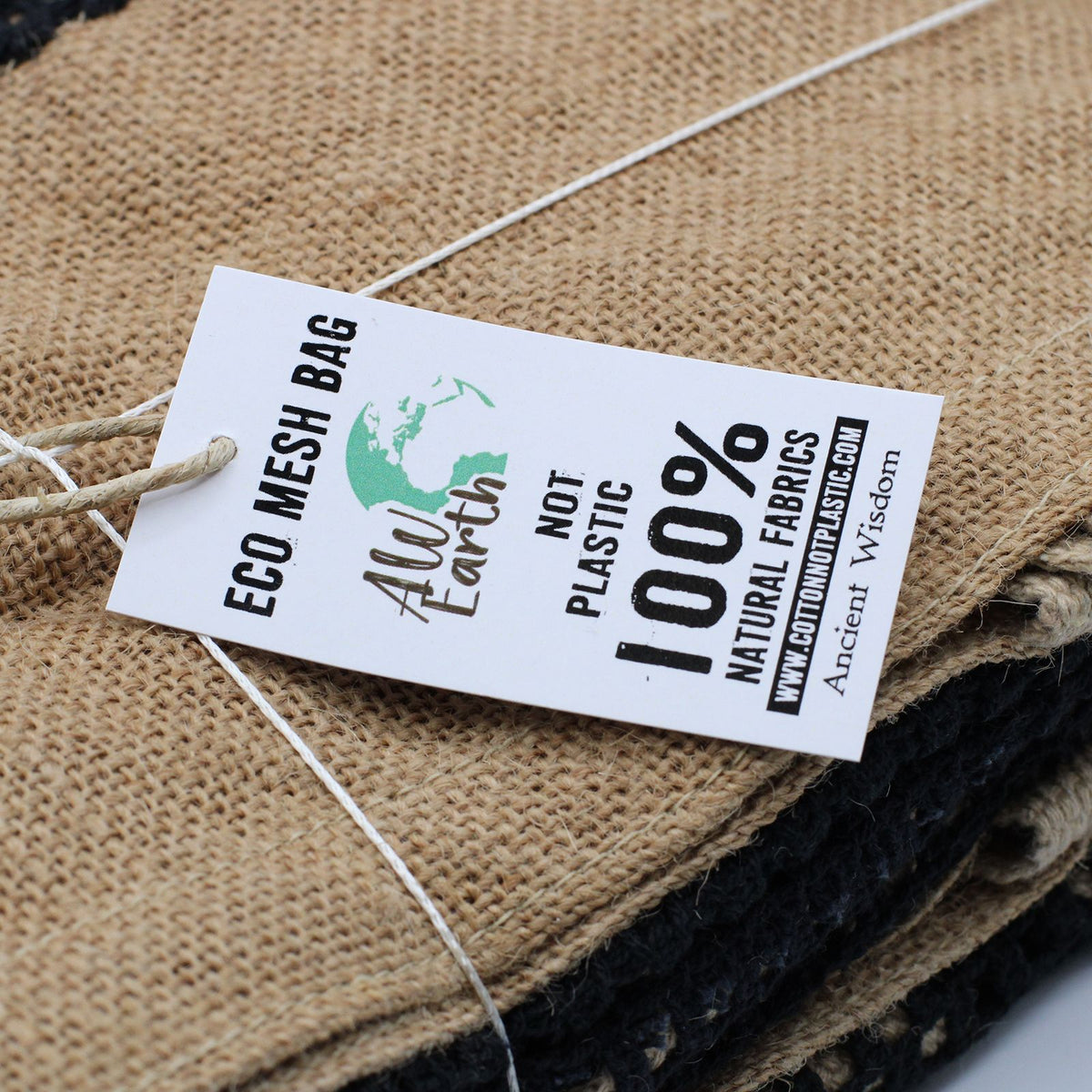 Netztasche – Jute & Baumwolle – natur