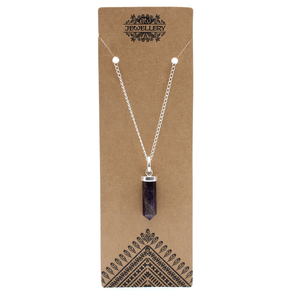 Anhänger – Edelstein Spitze Amethyst