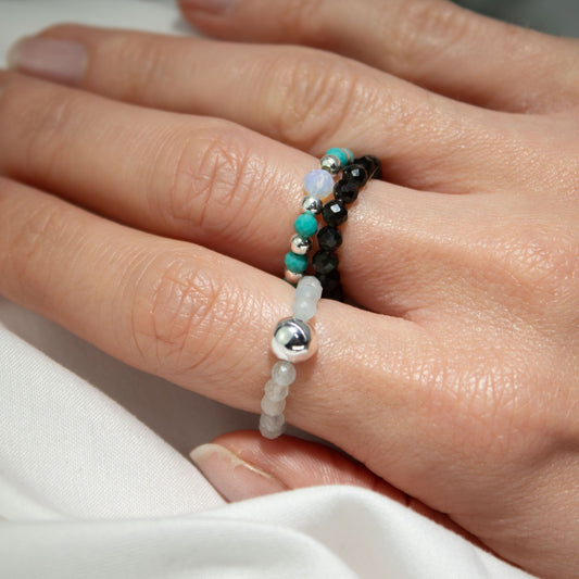 Ring-Set – Edelstein Nymph Spirit – Endless Ocean