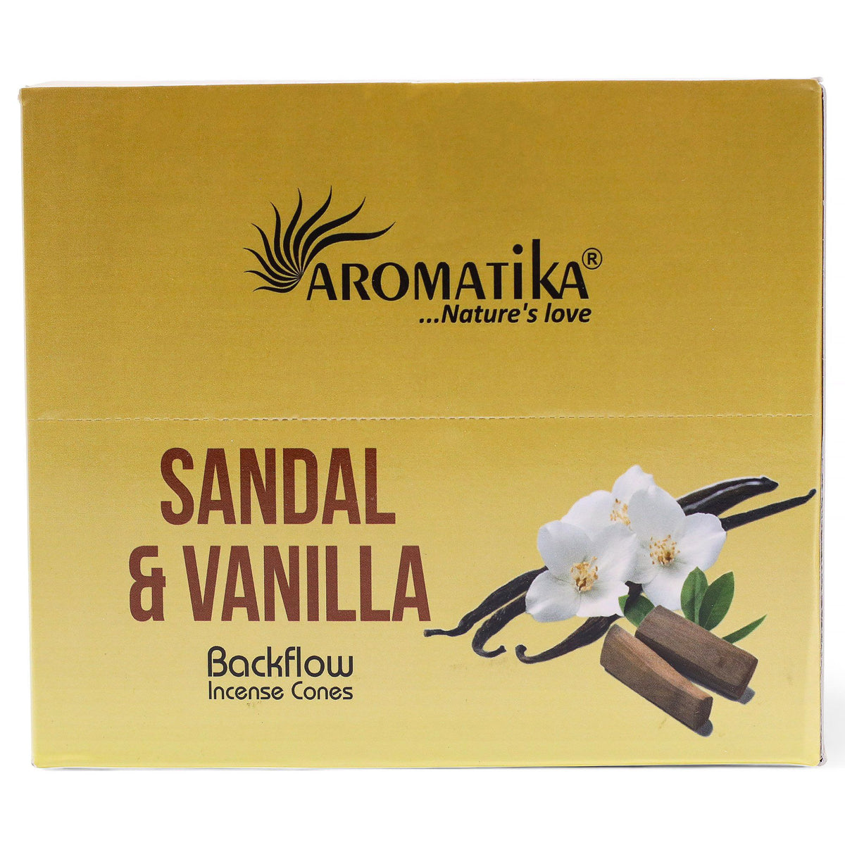 Rückflusskegel – Masala Sandelholz & Vanille – 10 Stück