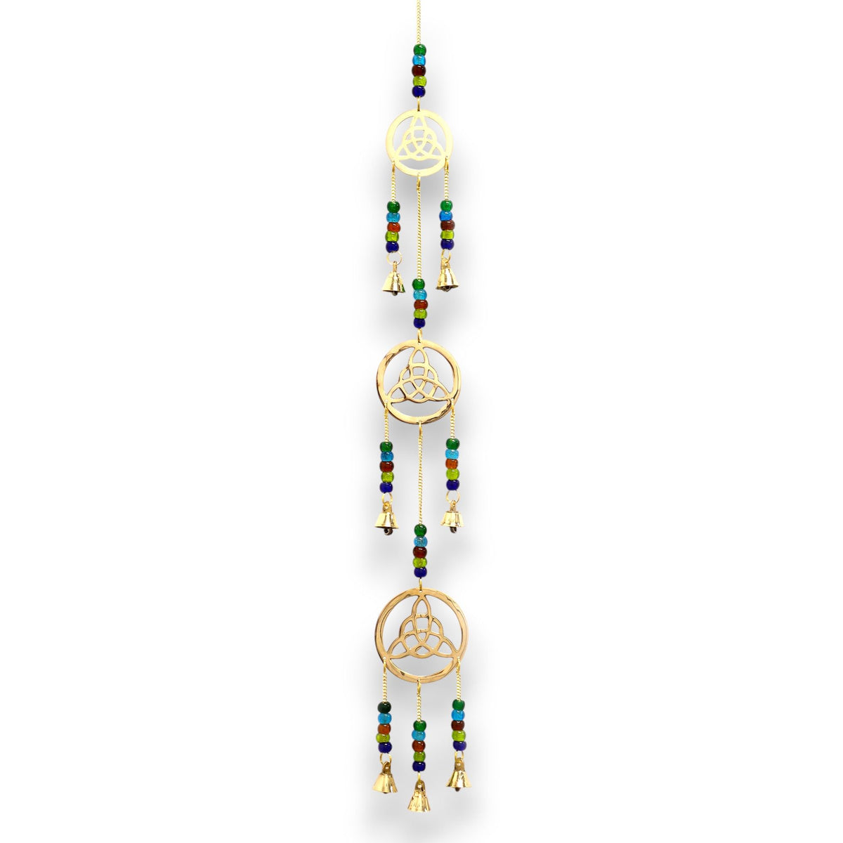 Glockenspiel – Messing Keltischer Knoten – 7 Glocken – 64 cm