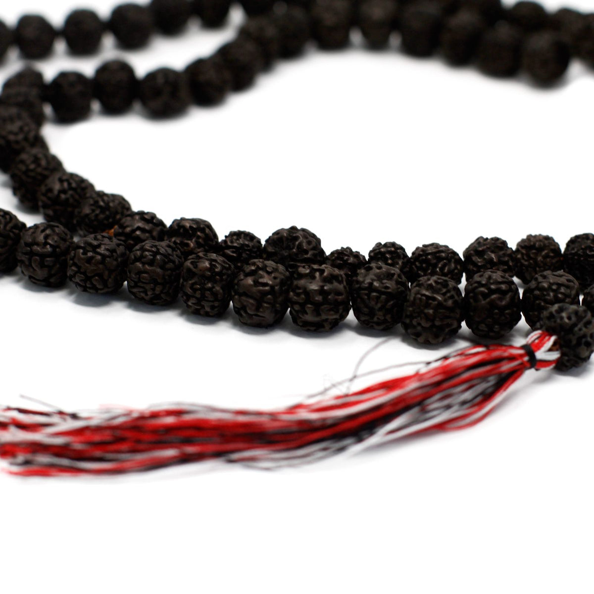 Rudraksha-Mala – 108 Perlen – Dunkel